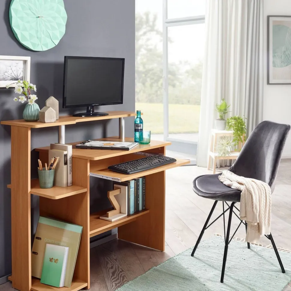 WOHNLING Computertafel WL1.163 Beuken 94 x 90 x 48,5 cm