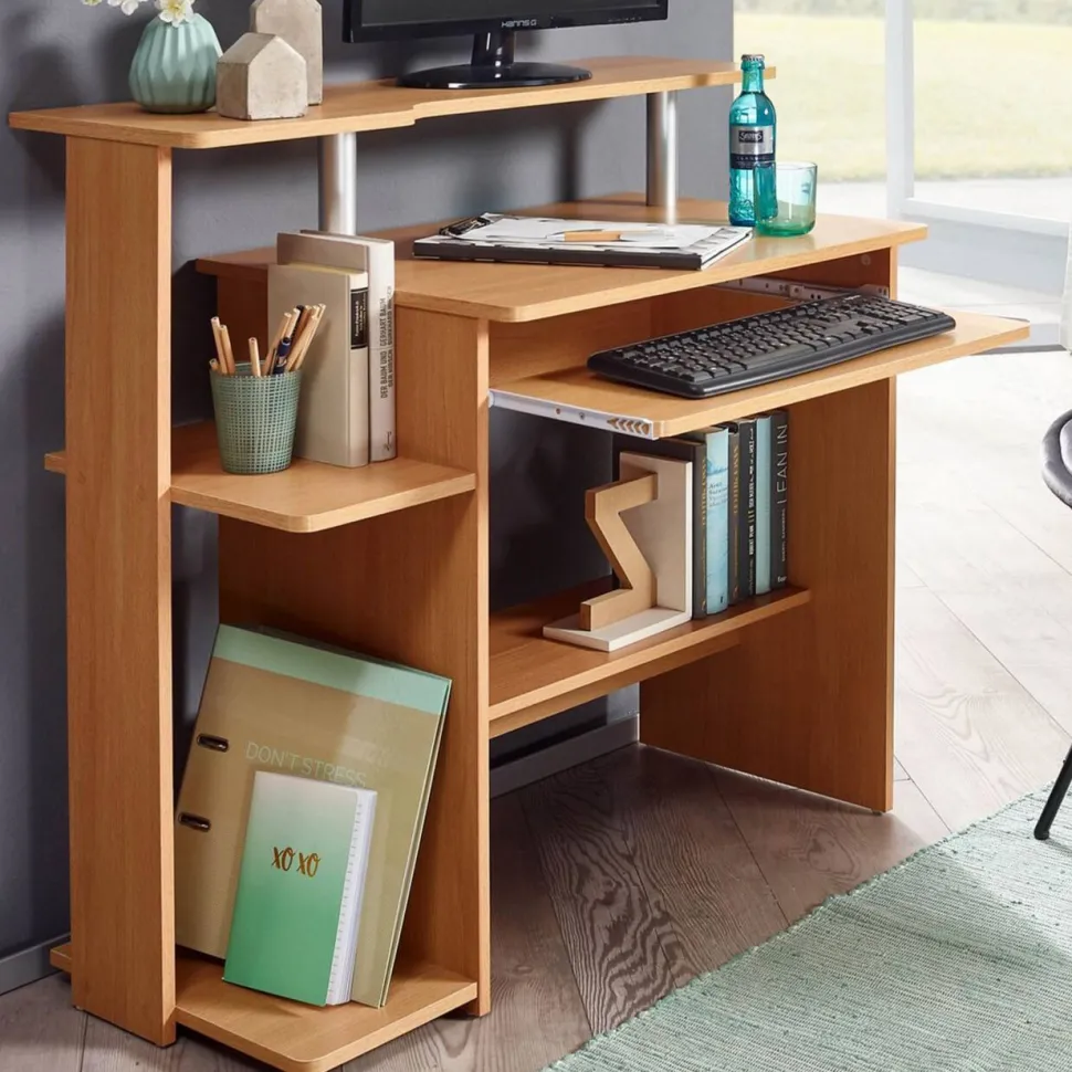 WOHNLING Computertafel WL1.163 Beuken 94 x 90 x 48,5 cm