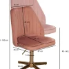 WOHNLING Draaistoel Niet afsluitbaar 600 x 600 x 1.000 mm Roze