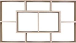 WOHNLING Spaanplaat Wandplank 8 850 x 160 x 475 mm Grijs