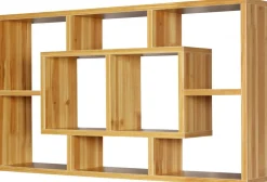 WOHNLING Spaanplaat Wandplank 8 850 x 160 x 475 mm Bruin Beuken